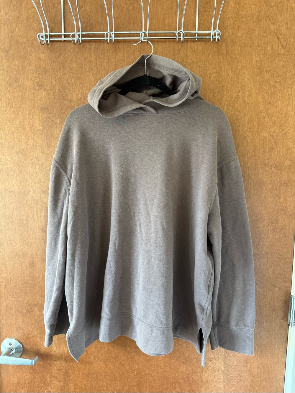 Ava & Viv Oversized Hooded brown Sweatshirt in brown for fall